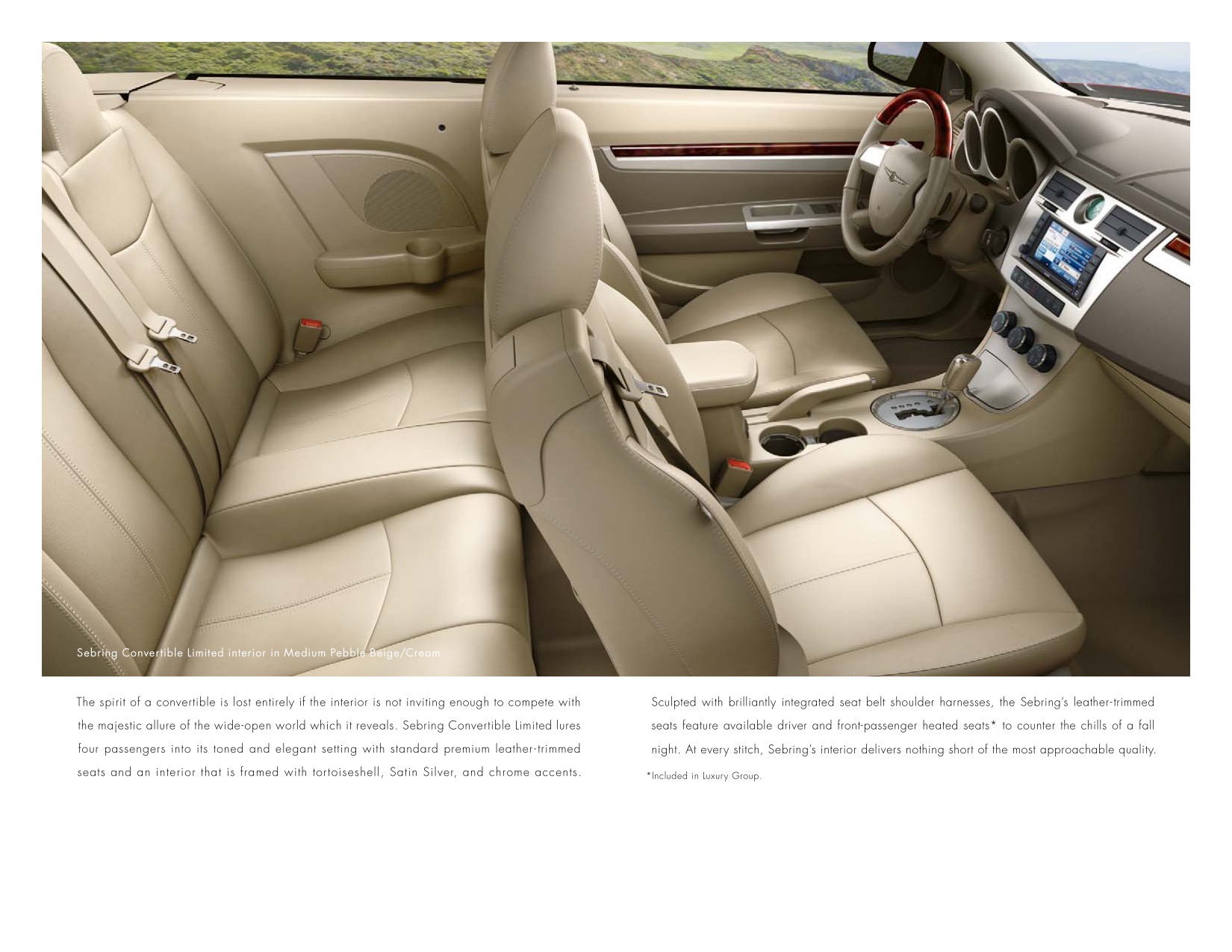 2008 Chrysler Sebring Convertible Brochure Page 13